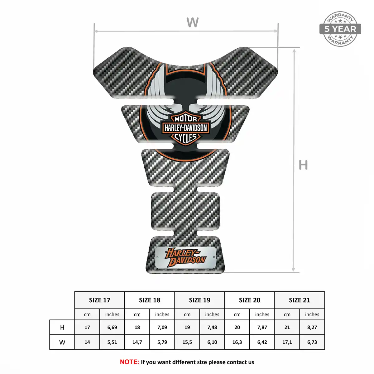 Harley Tank Fuse Guard Motorbike Elite Finish