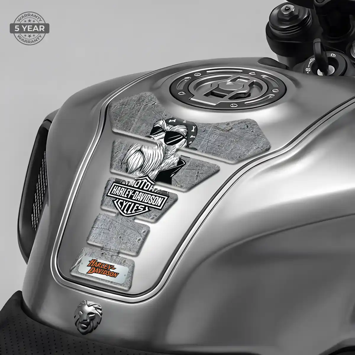 Harley Tank Fuse Guard Motorcycle Elite Finish