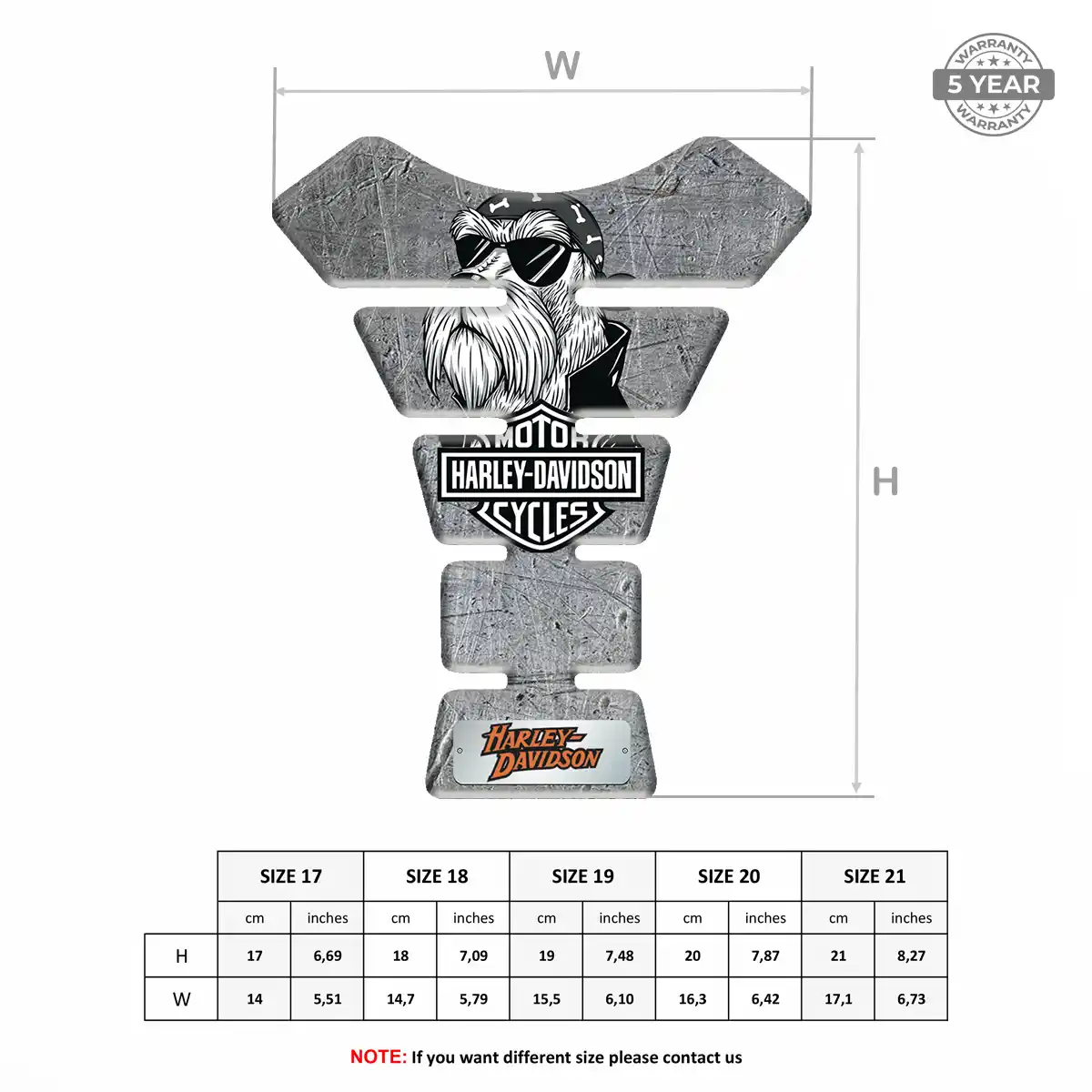 Harley Tank Fuse Guard Motorcycle Elite Finish