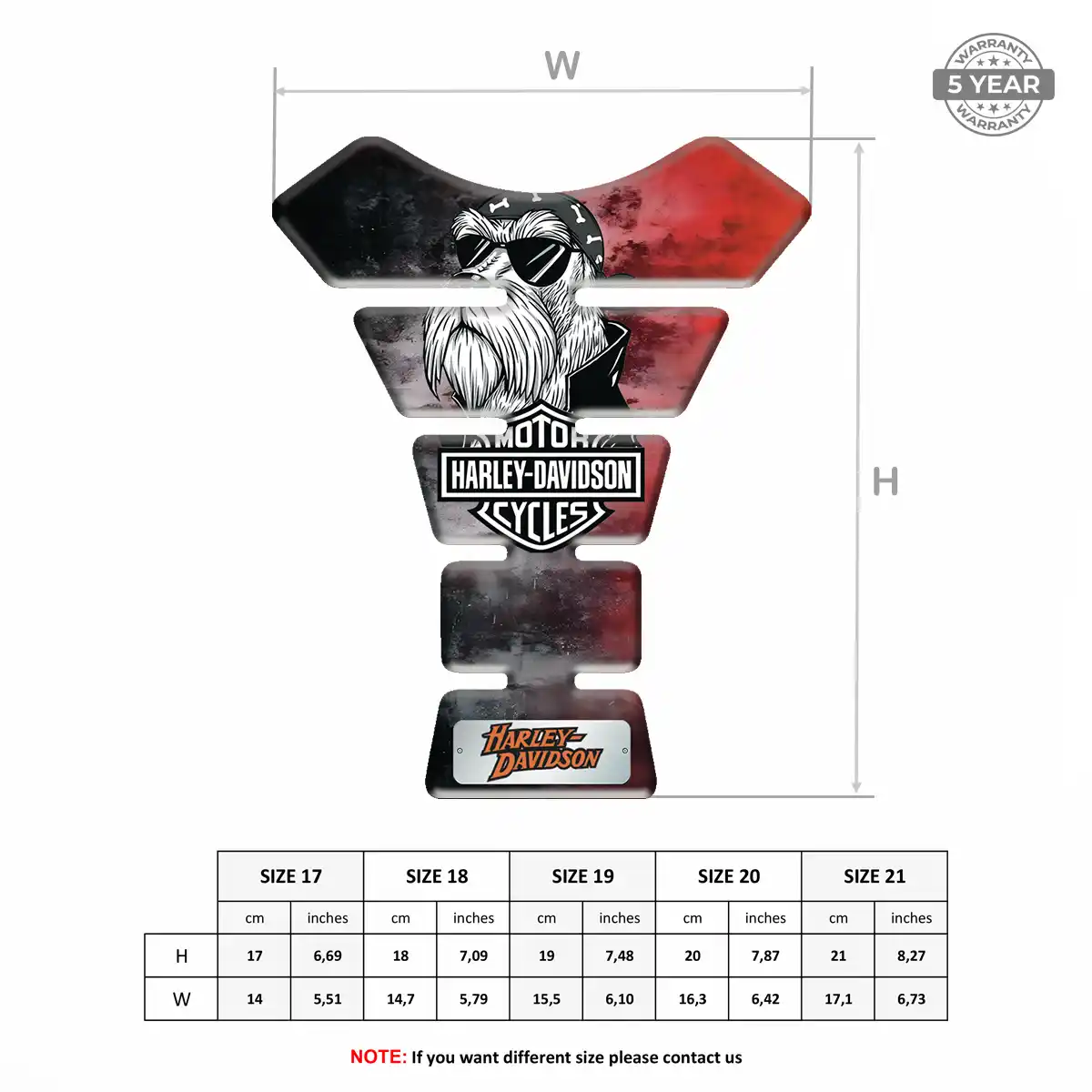 Harley Tank Fuse Guard Motorcycle Prime Quality