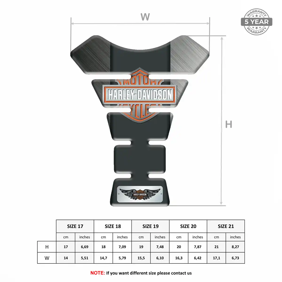 Harley Tank Fuse Guard Motorcycle Superior Craft