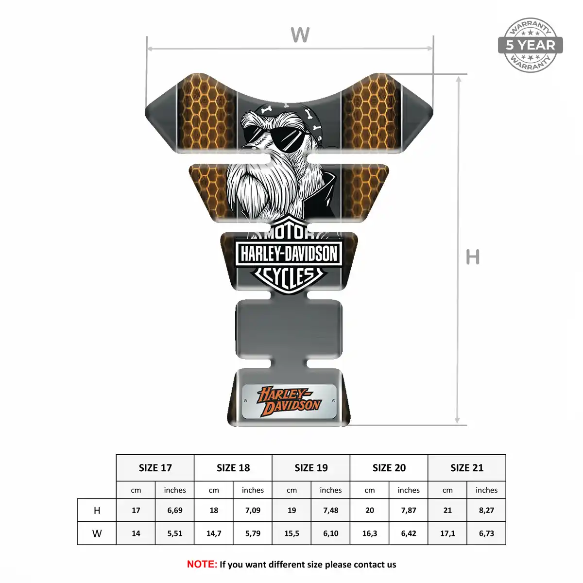 Harley Tank Fuse Guard Signature Grade