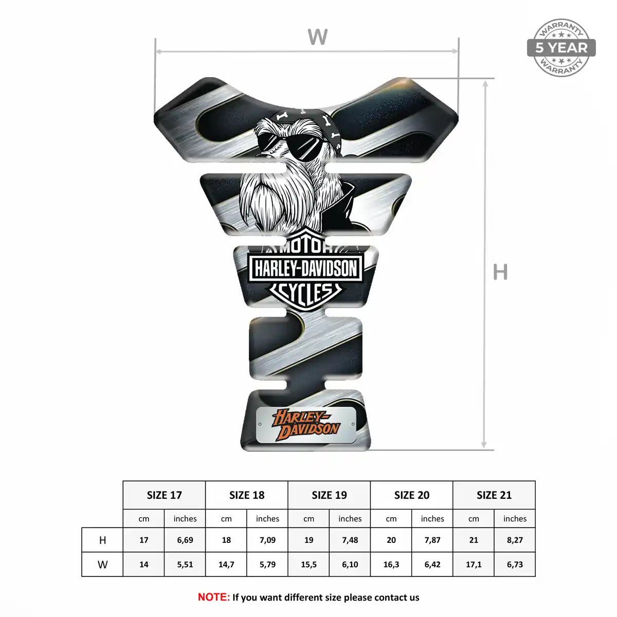 Harley Tank Fuse Motorbike Elite Finish