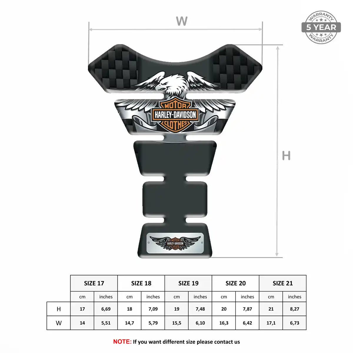 Harley Tank Fuse Pad Motorbike Refined Design