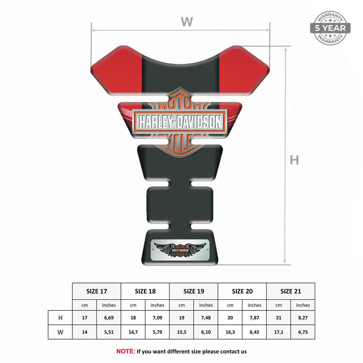 Harley Tank Fuse Pad Sleek Style