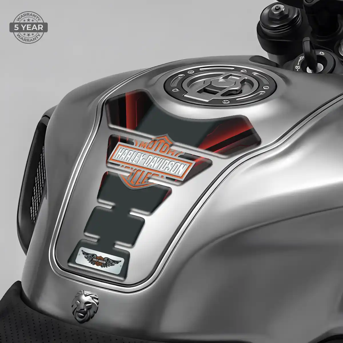 Harley Tank Fuse Pads Elite Finish