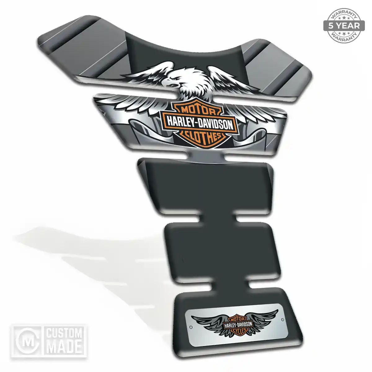 Harley Tank Fuse Pads Motorbike Elite Finish