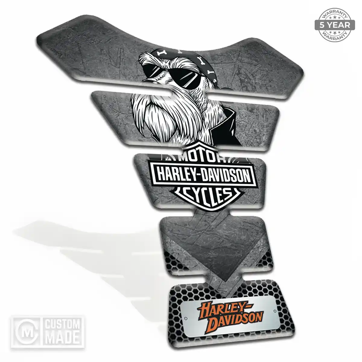 Harley Tank Fuse Pads Motorbike Sleek Style