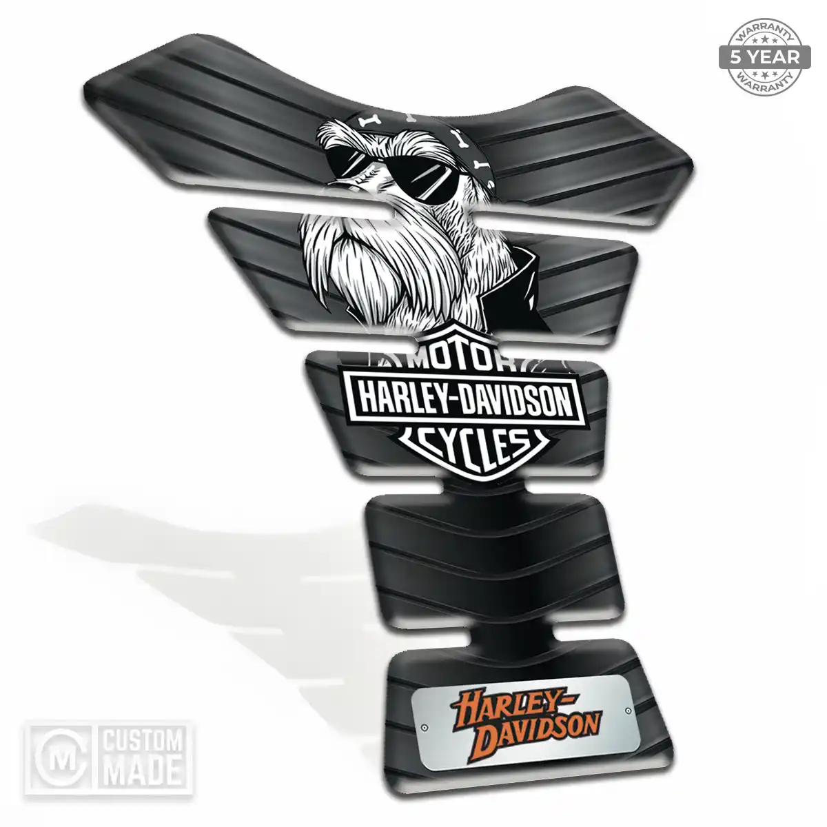 Harley Tank Fuse Protector Elite Finish