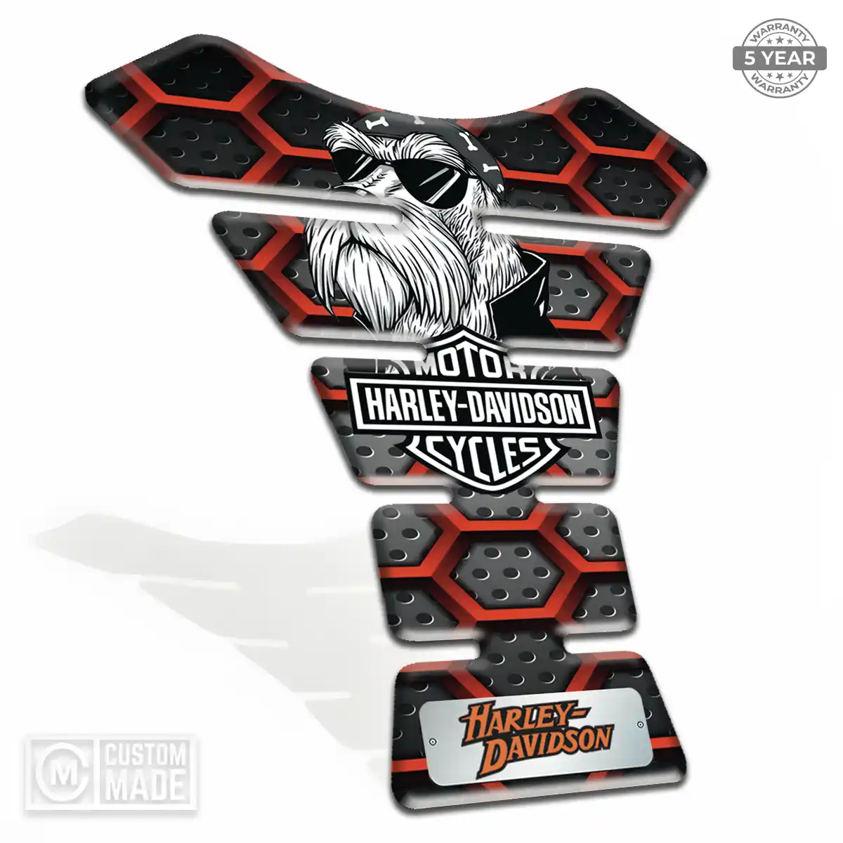 Harley Tank Fuse Protector Motorcycle Elite Finish