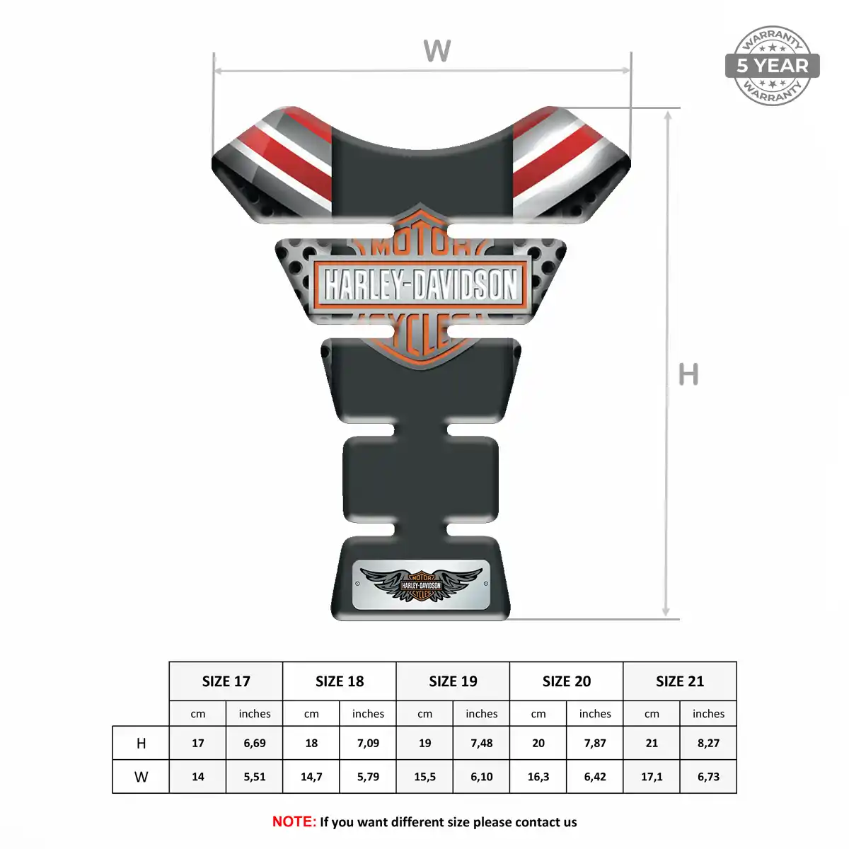 Harley Tank Fuse Protector Motorcycle Prime Quality
