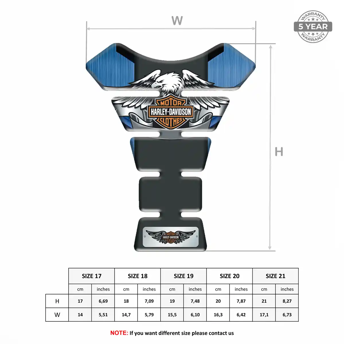 Harley Tank Fuse Protector Signature Grade