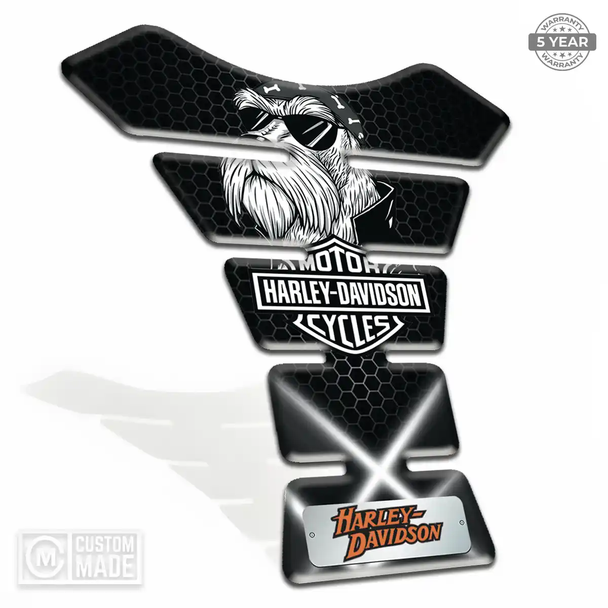 Harley Tank Grip Pad Refined Design
