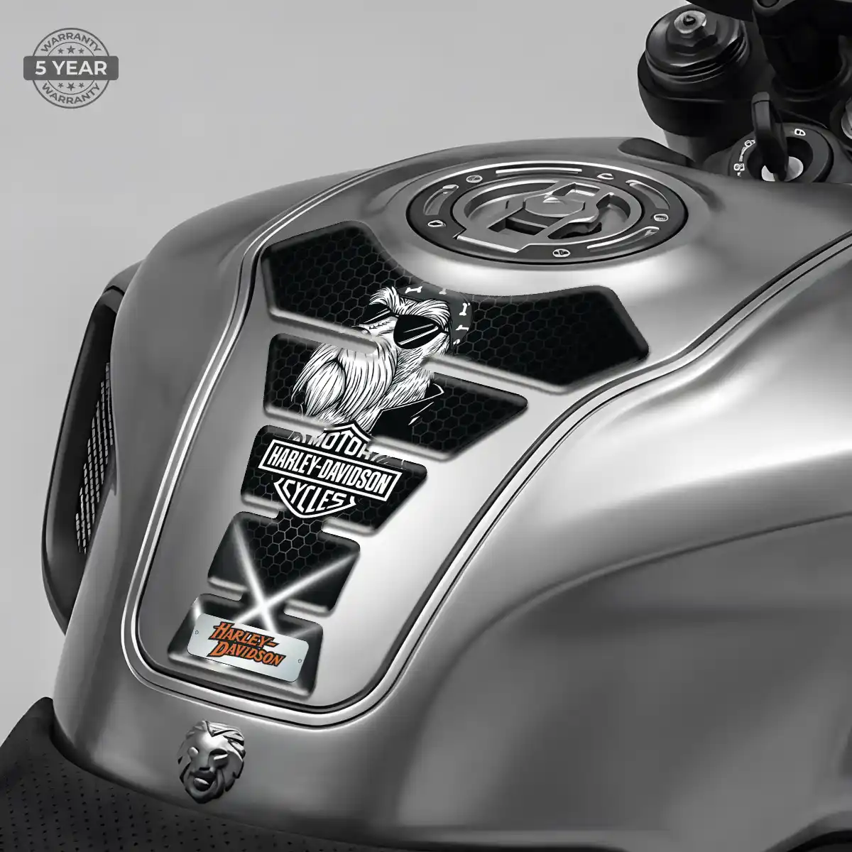 Harley Tank Grip Pad Refined Design