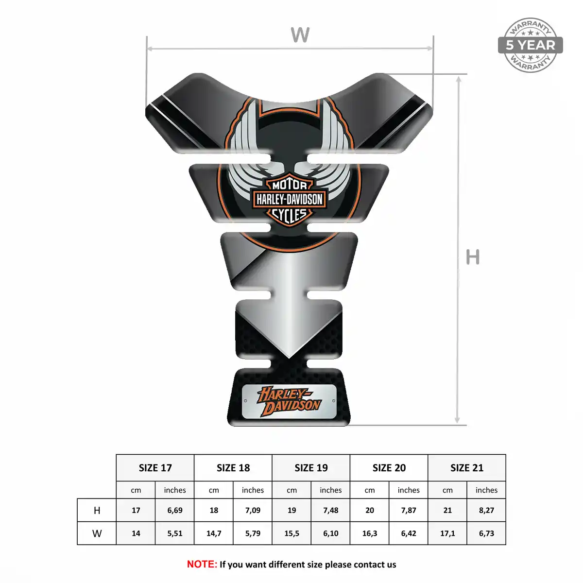 Harley Tank Guard Fuse Elite Finish