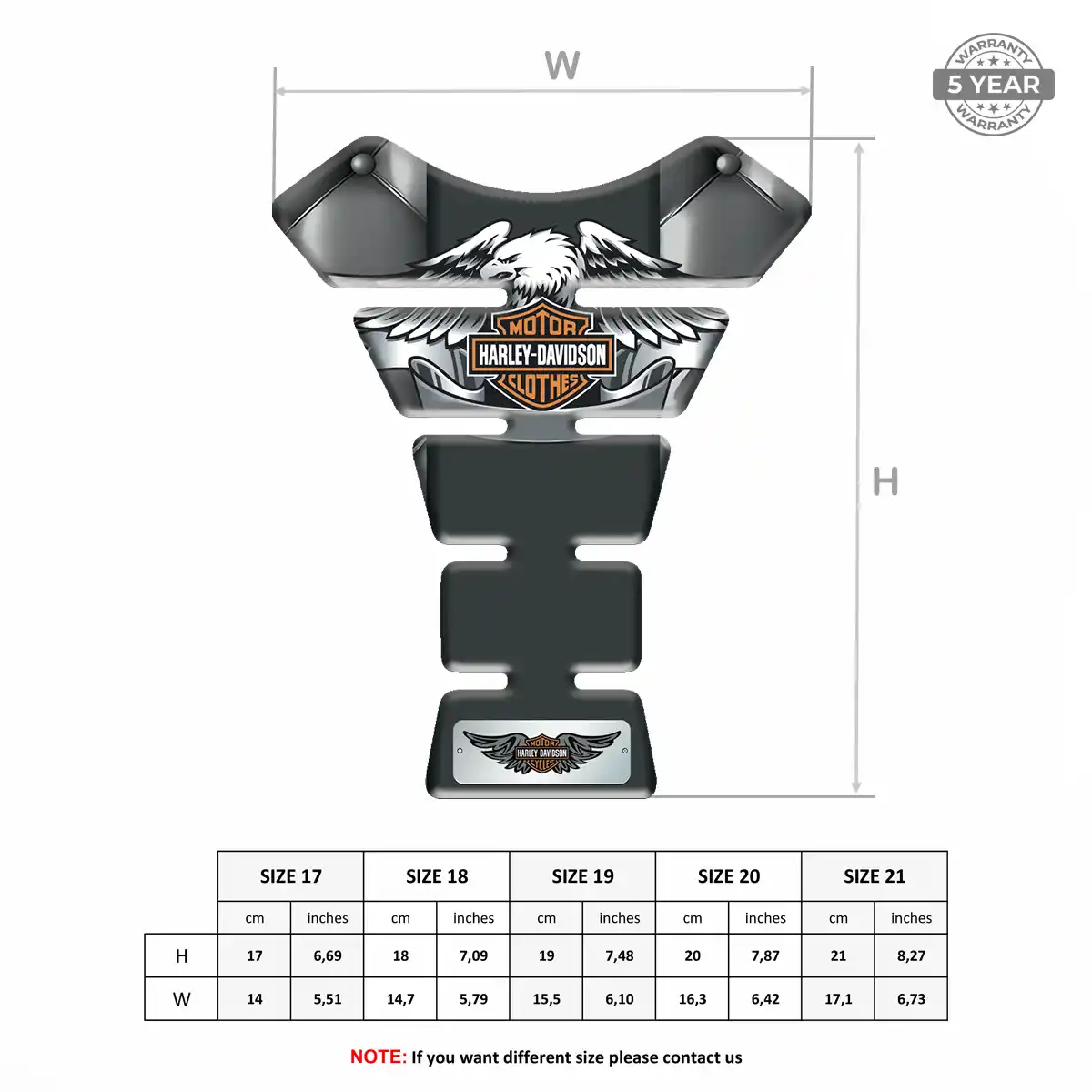 Harley Tank Guard Fuse Motorbike Elite Finish