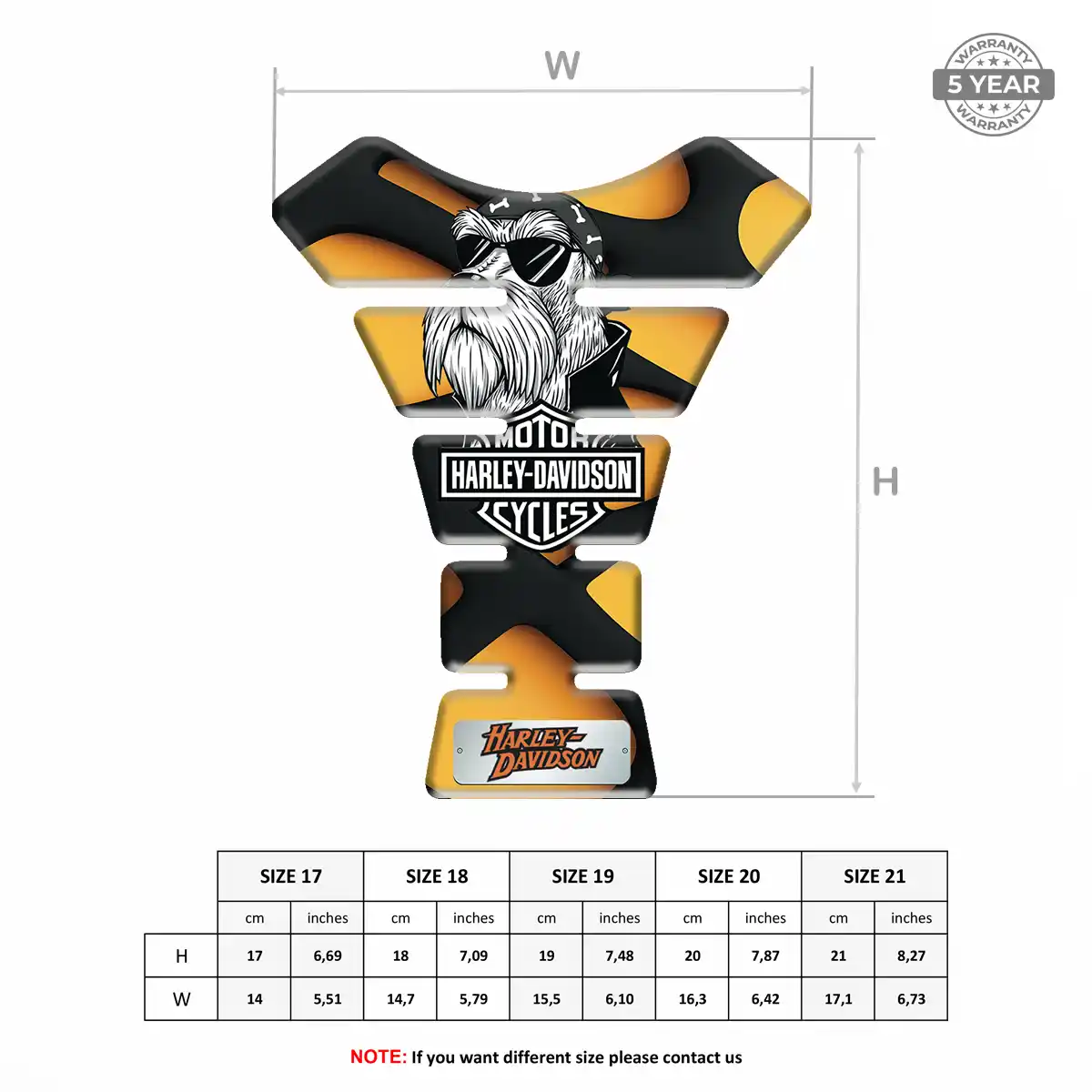 Harley Tank Guard Fuse Motorcycle Superior Craft