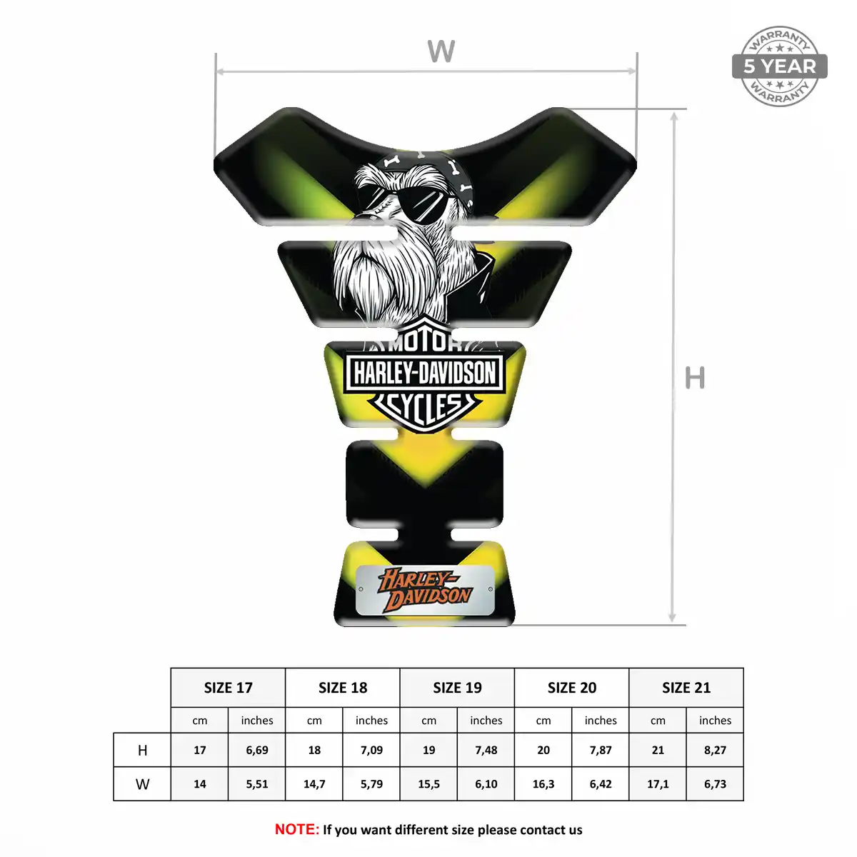 Harley Tank Guard Motorbike Elite Finish