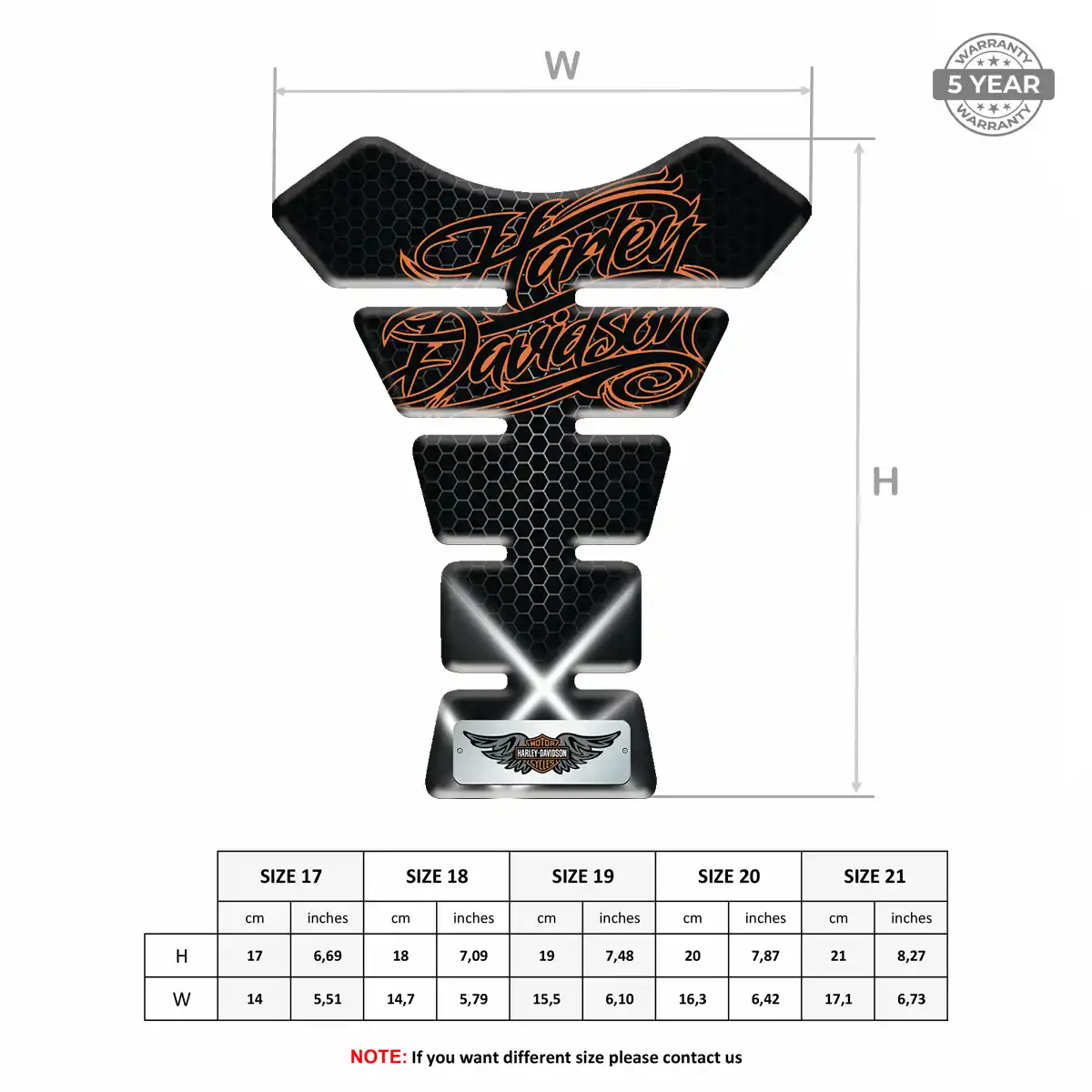 Harley Tank Guard Motorbike Signature Grade