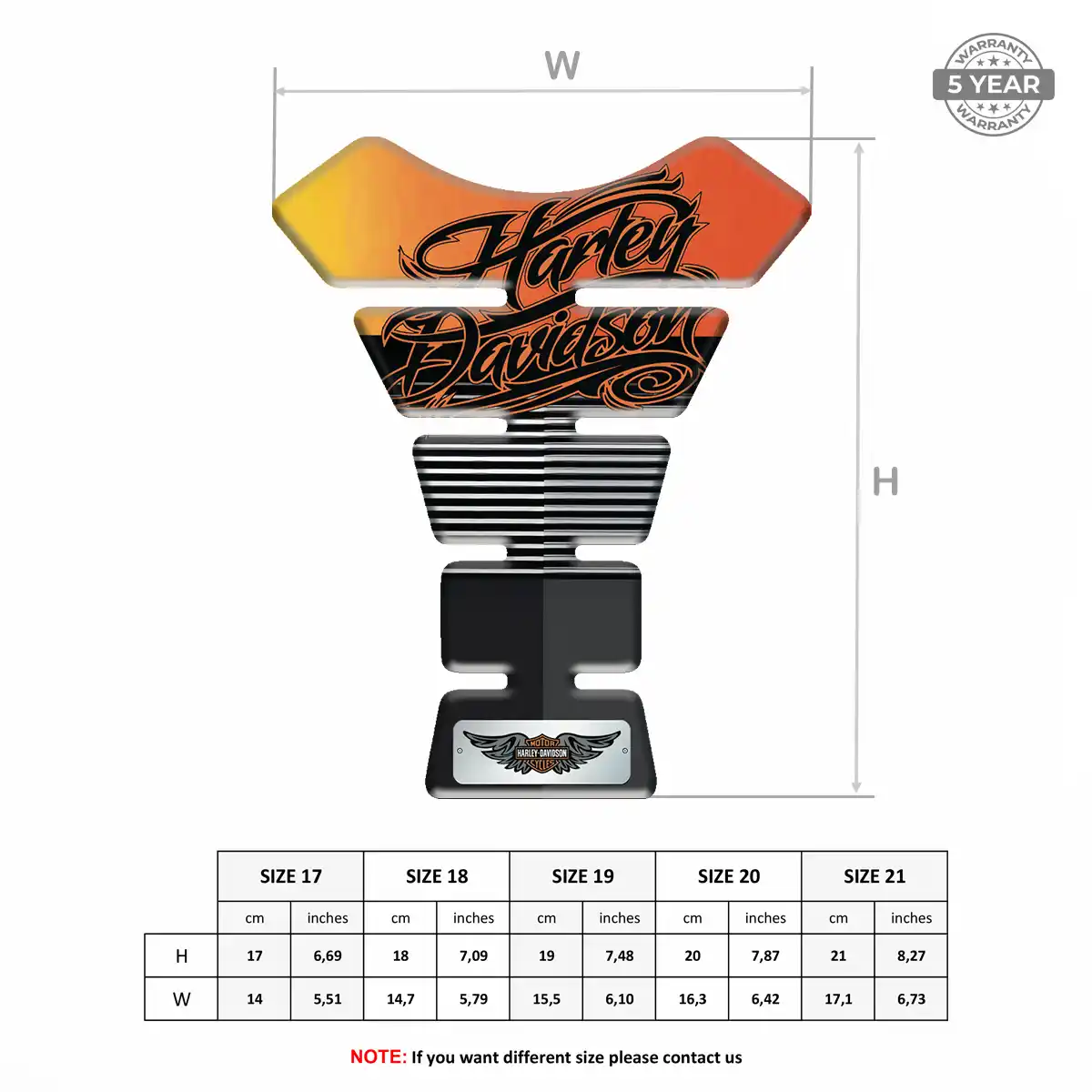 Harley Tank Guard Motorcycle Elite Finish