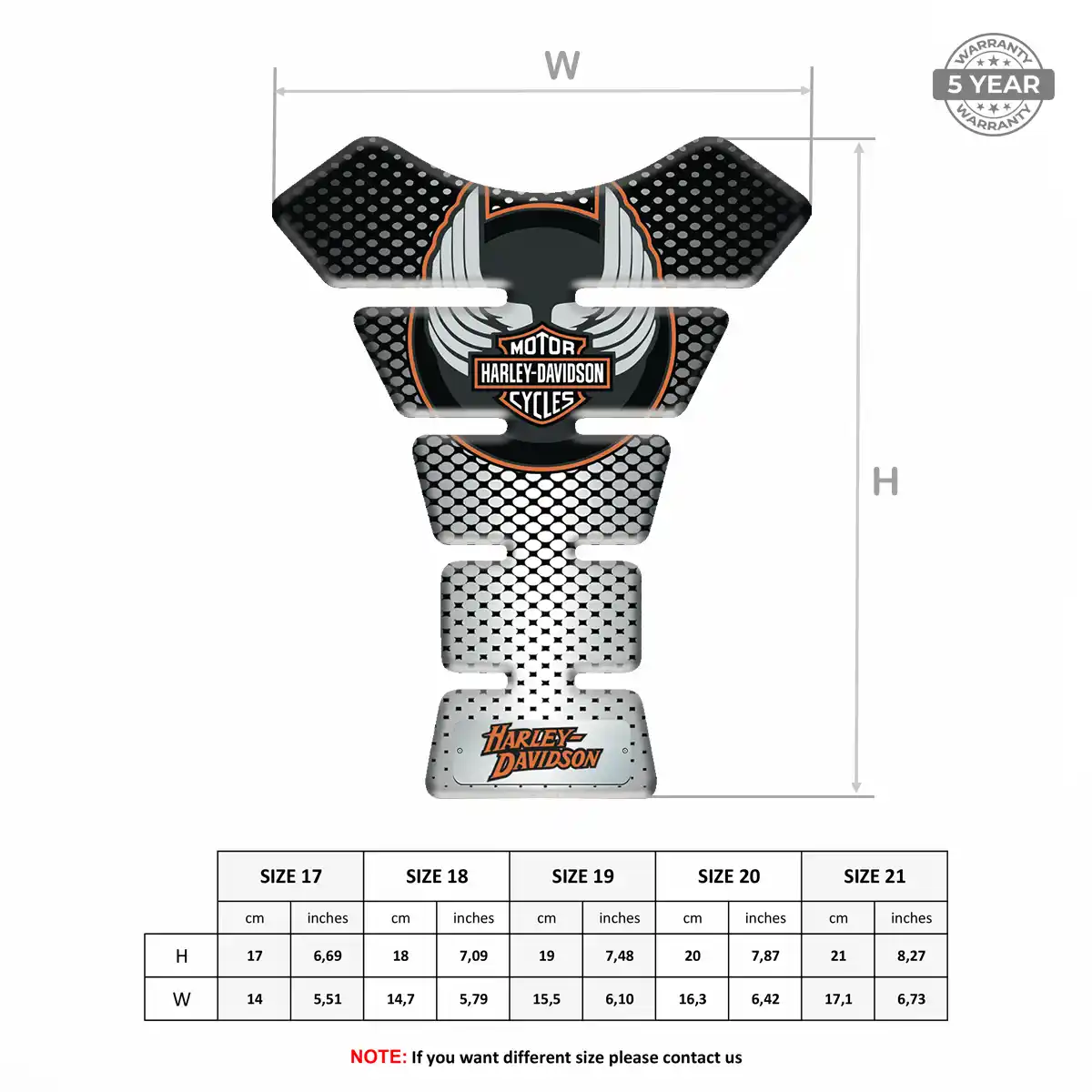 Harley Tank Guard Motorcycle Prime Quality