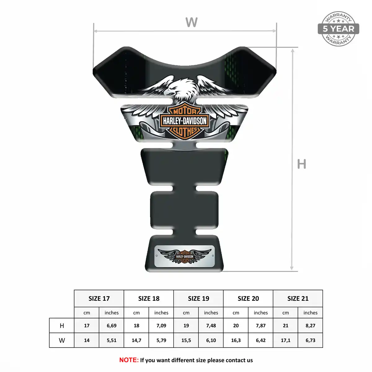 Harley Tank Guard Motorcycle Refined Design