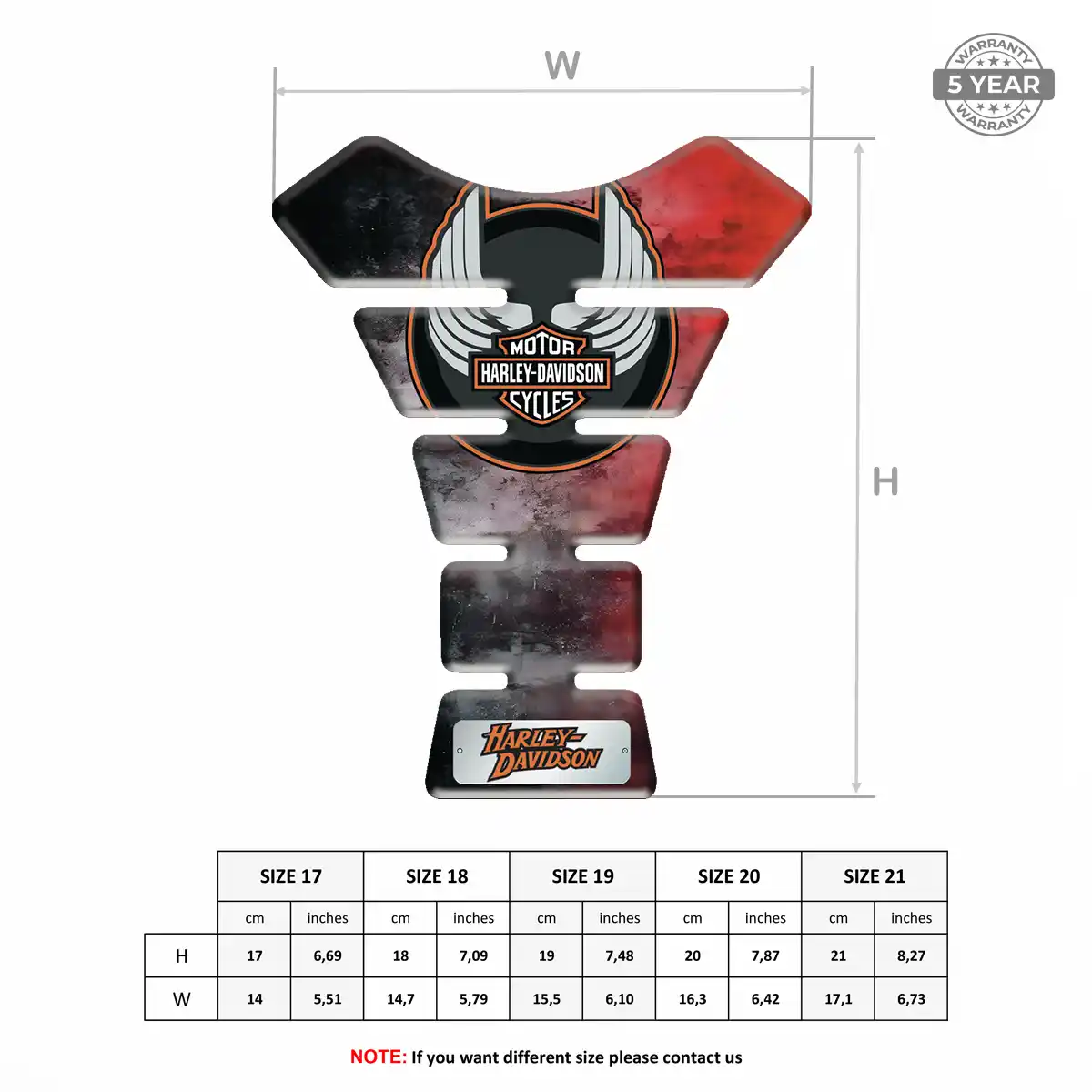 Harley Tank Guard Motorcycle Superior Craft
