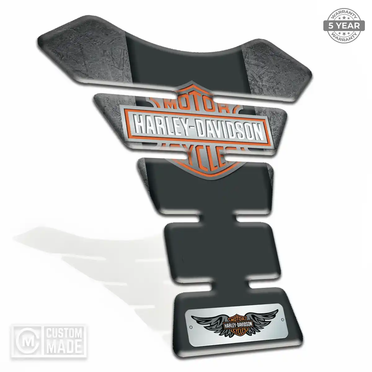 Harley Tank Guard Pad Elite Finish