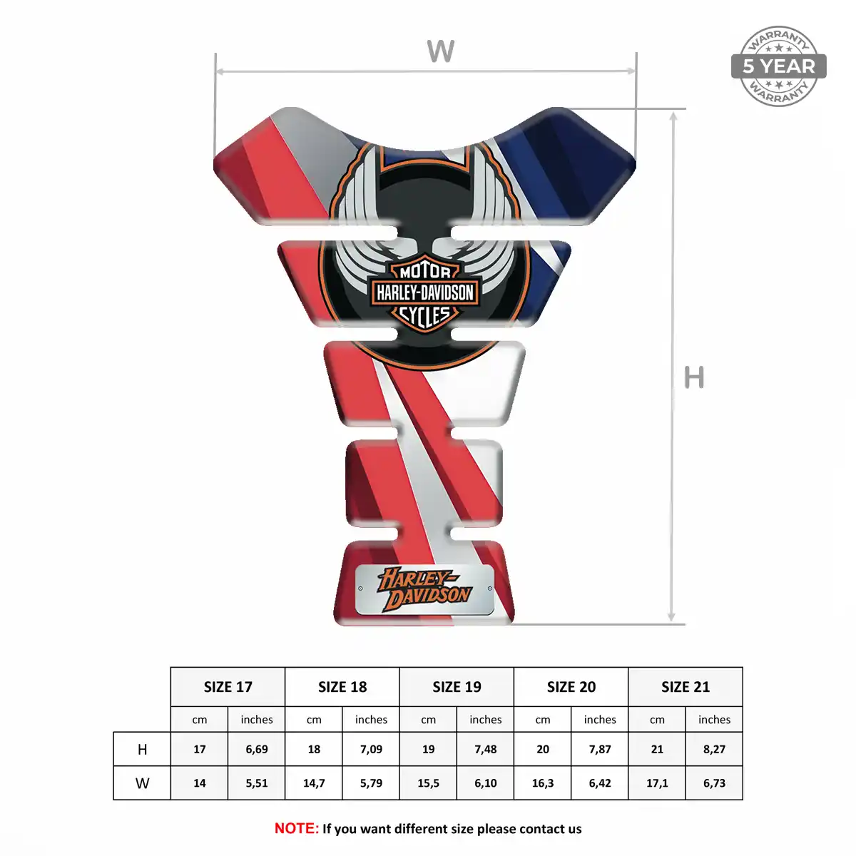 Harley Tank Guard Pad Motorbike Prime Quality