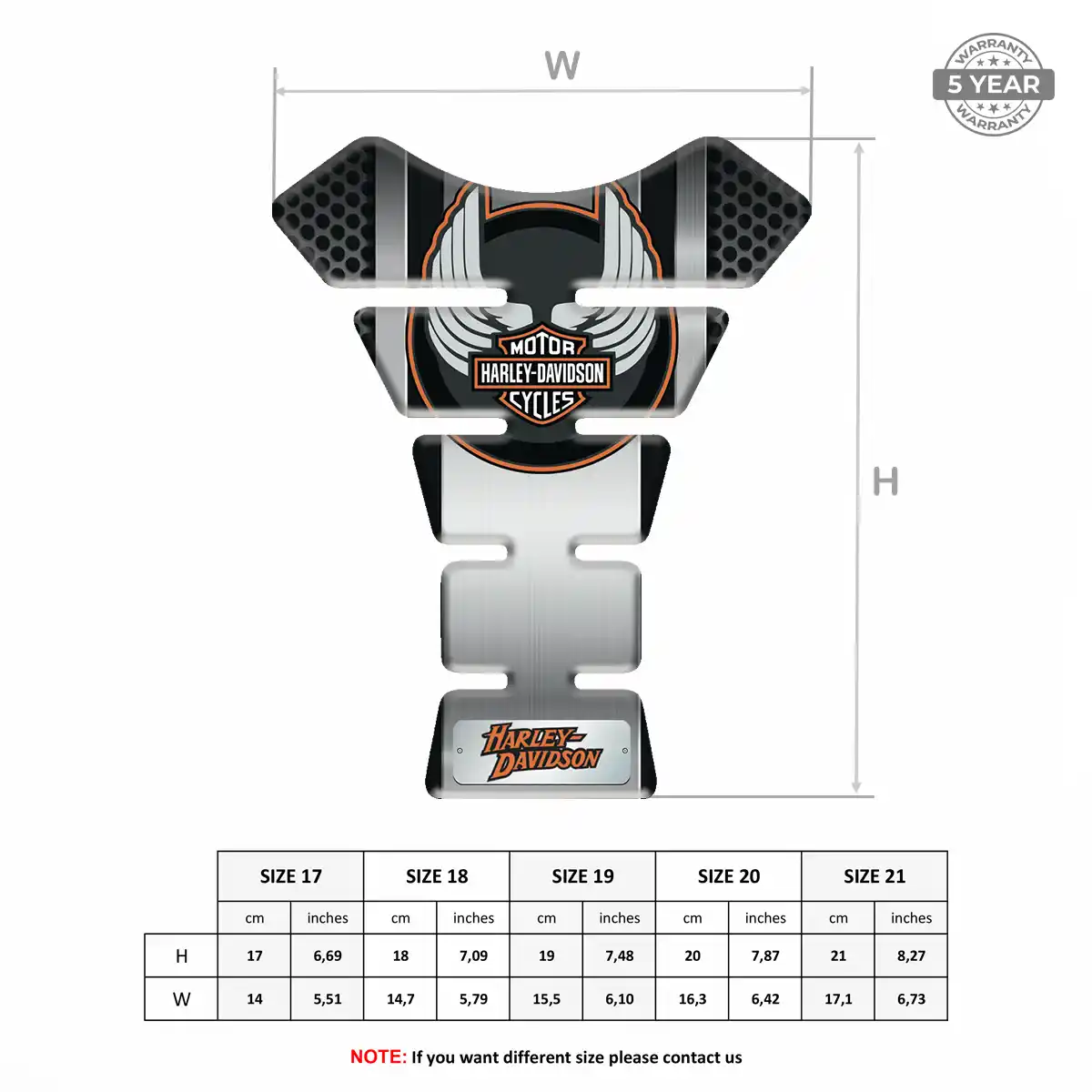 Harley Tank Guard Pad Motorcycle Prime Quality