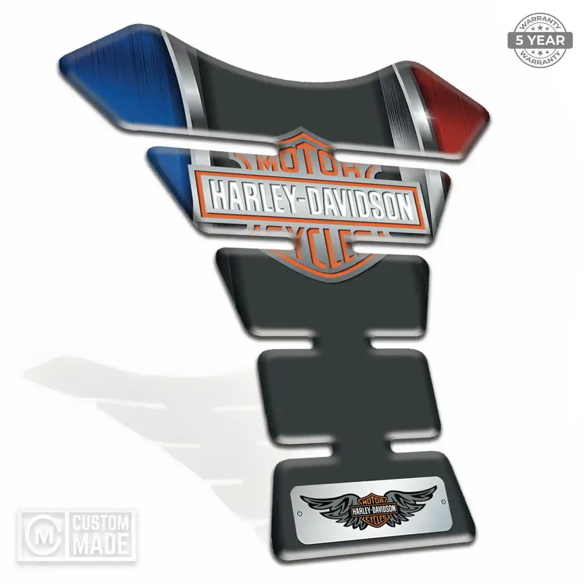 Harley Tank Guard Pad Motorcycle Refined Design