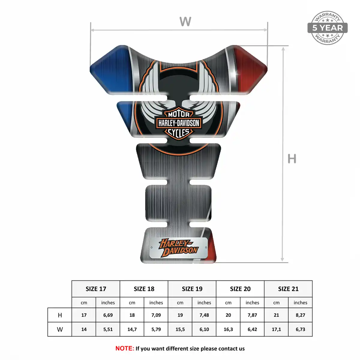 Harley Tank Guard Pad Prestige Line