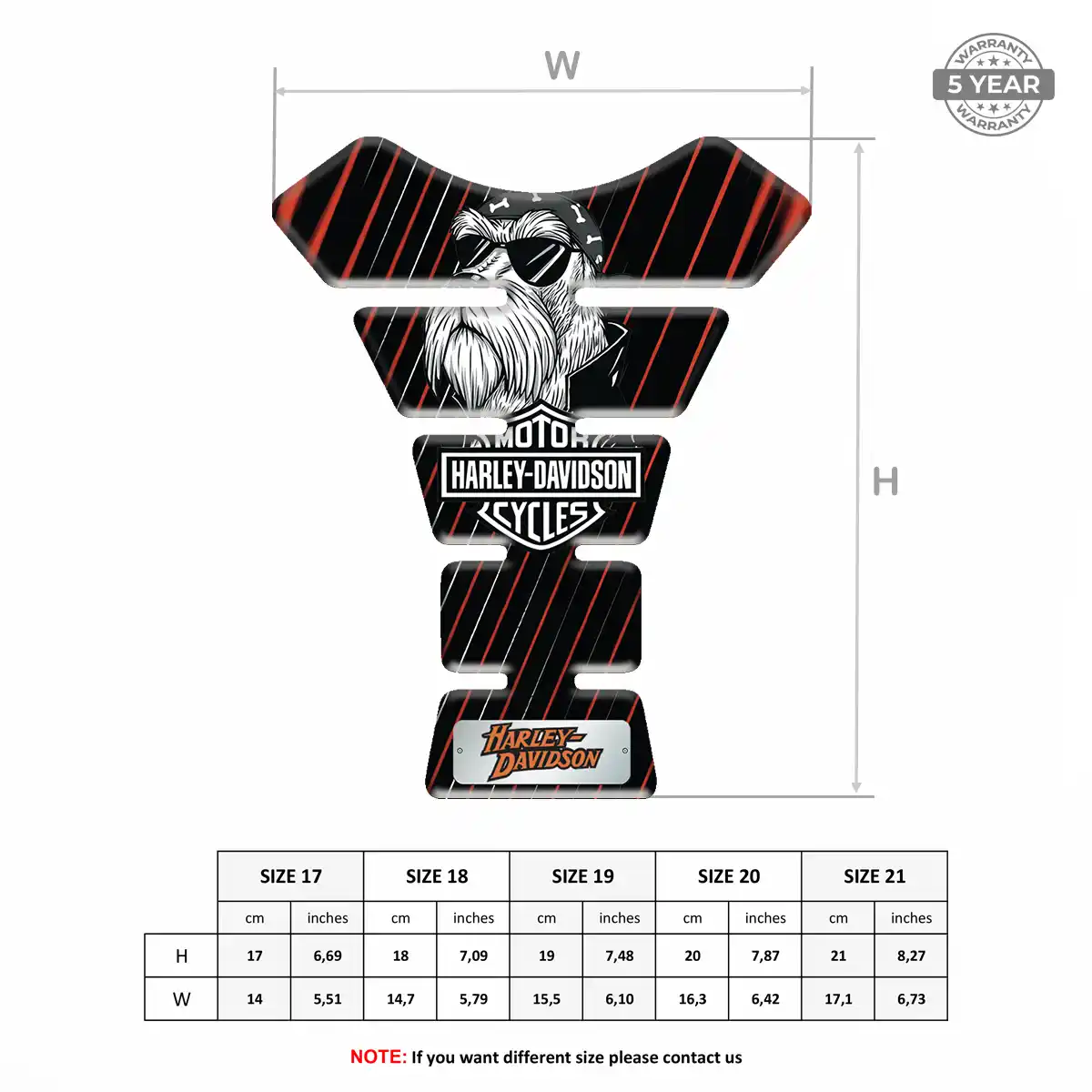 Harley Tank Guard Pad Prime Quality