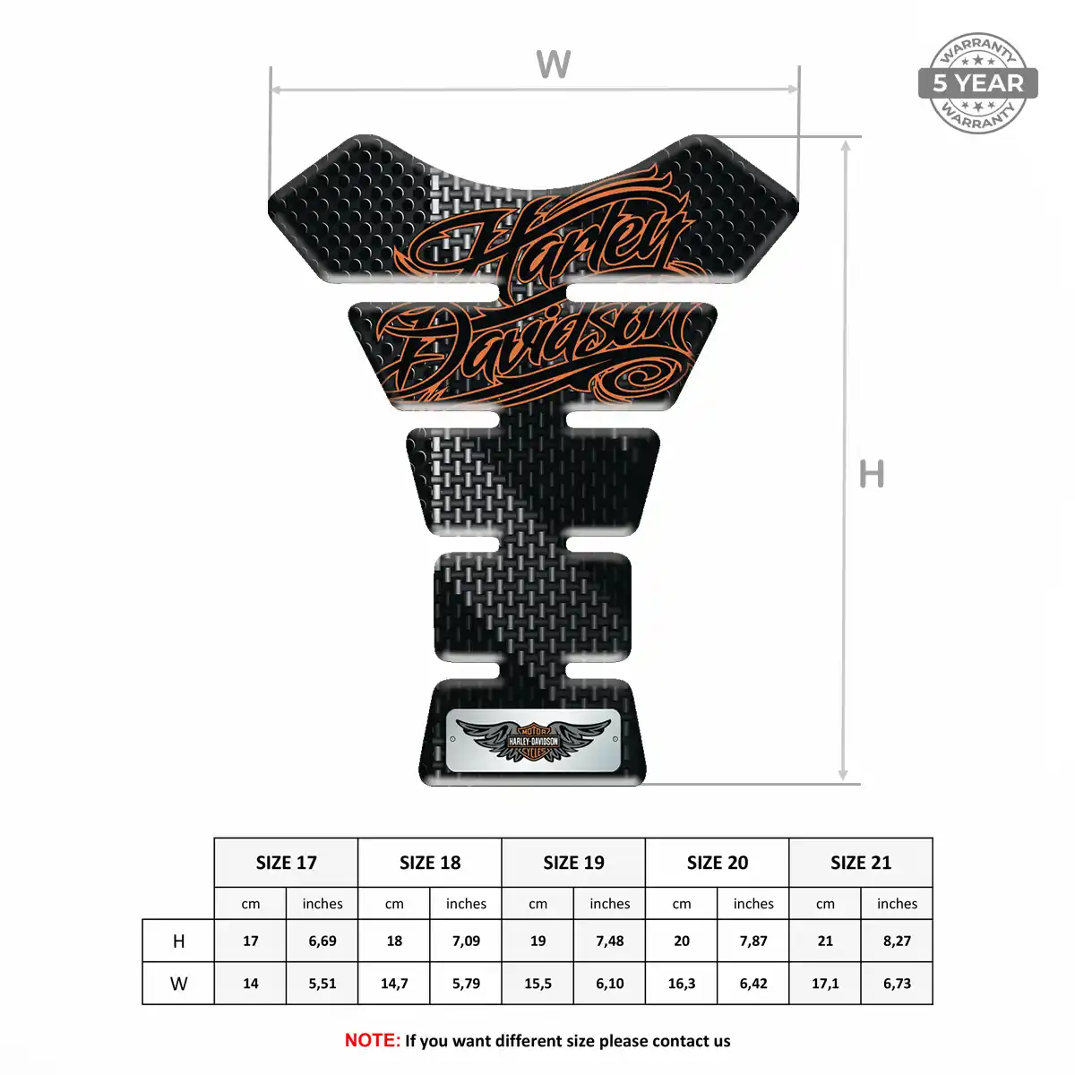 Harley Tank Guard Pad Refined Design