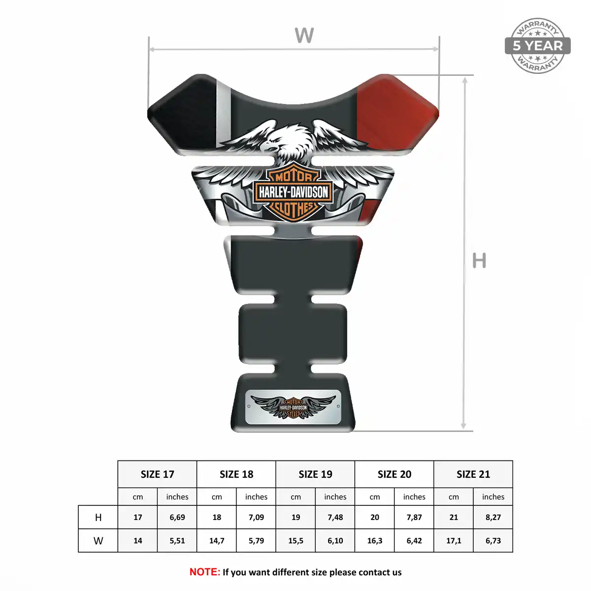 Harley Tank Guard Pads Motorbike Prime Quality