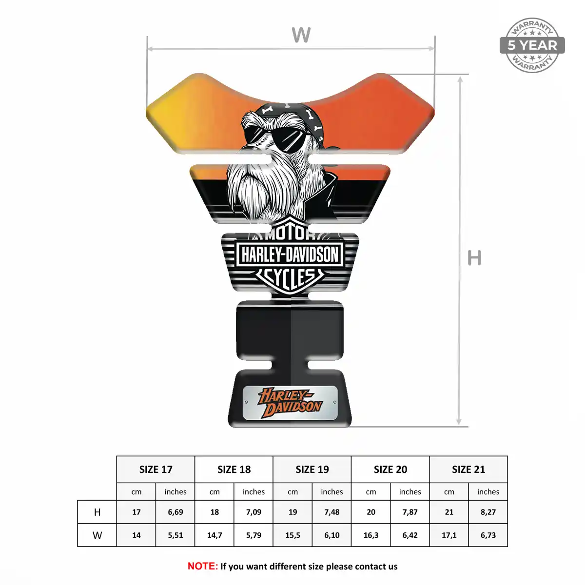 Harley Tank Guard Pads Motorbike Refined Design