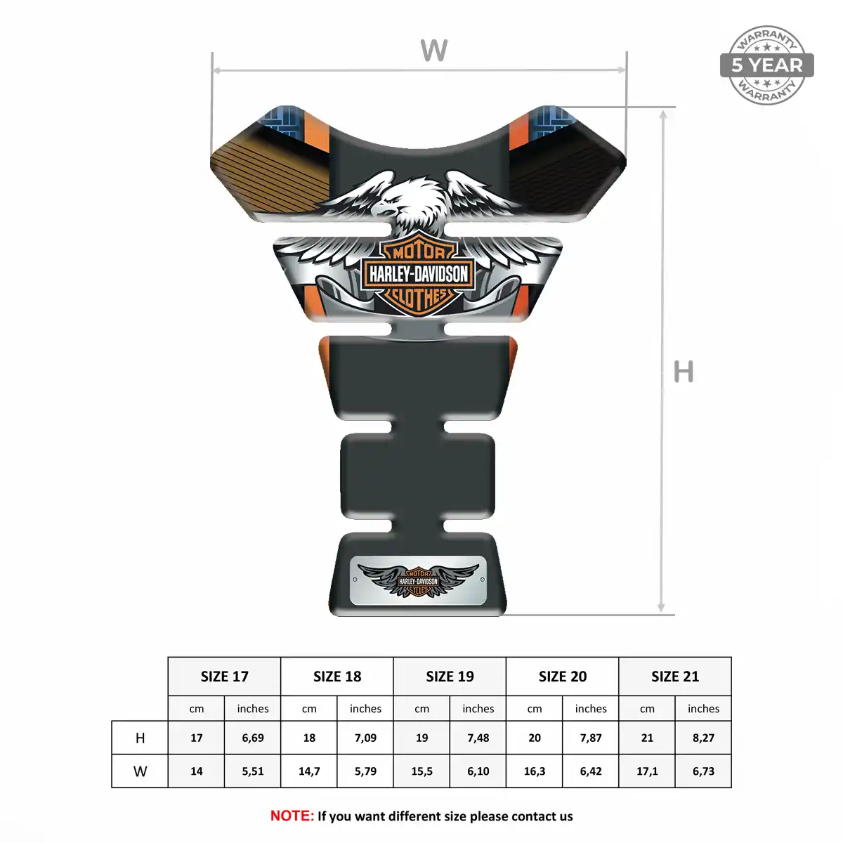 Harley Tank Guard Pads Prestige Line
