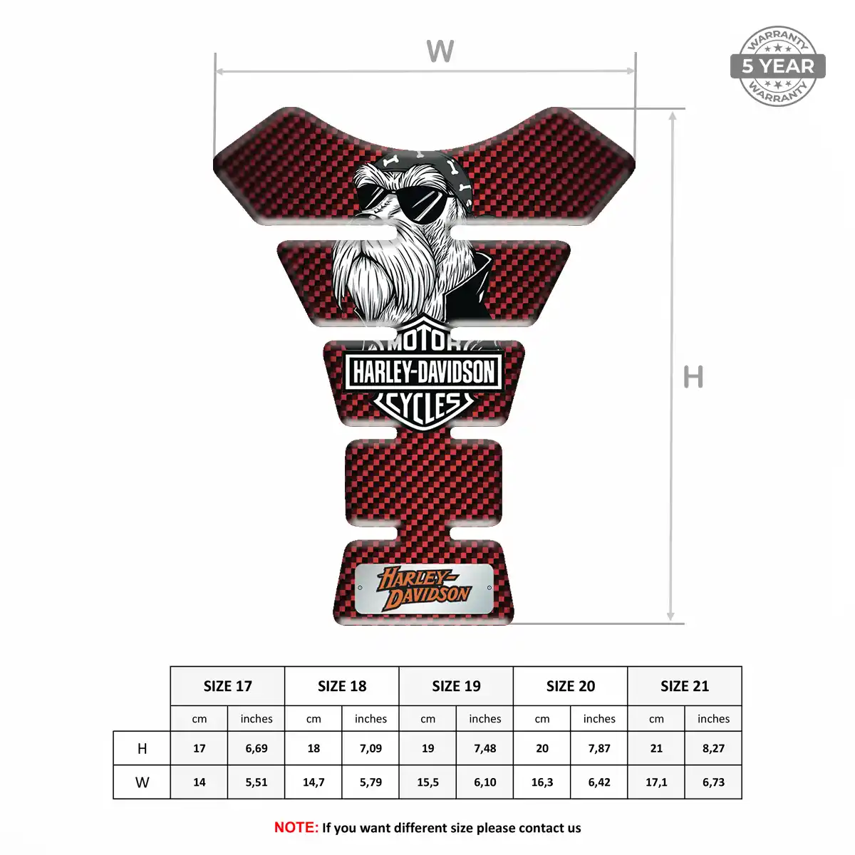 Harley Tank Guard Pads Signature Grade