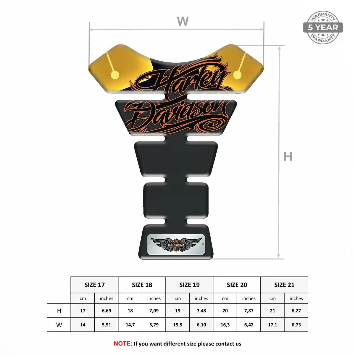 Harley Tank Guard Pads Sleek Style