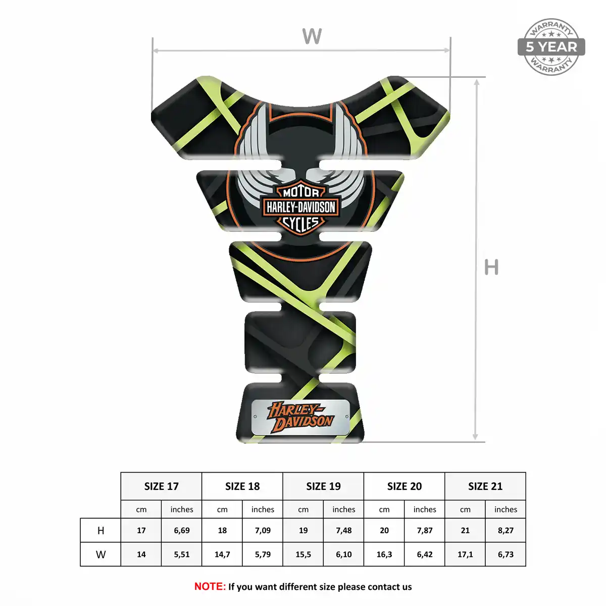 Harley Tank Guard Protector Motorbike Refined Design