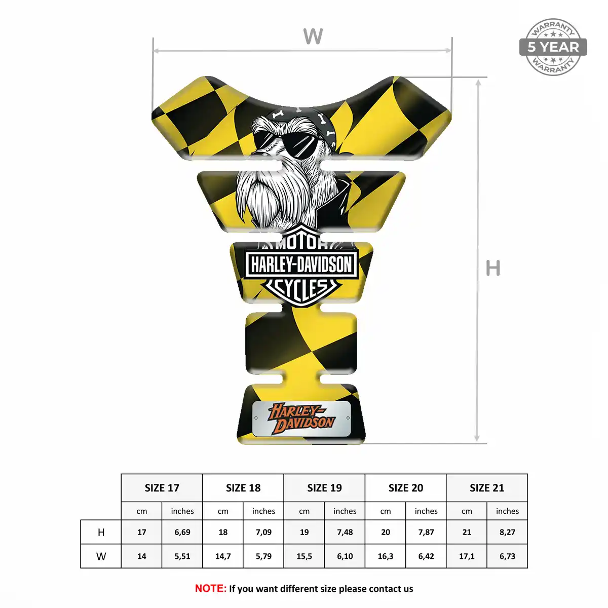 Harley Tank Guard Protector Motorbike Signature Grade