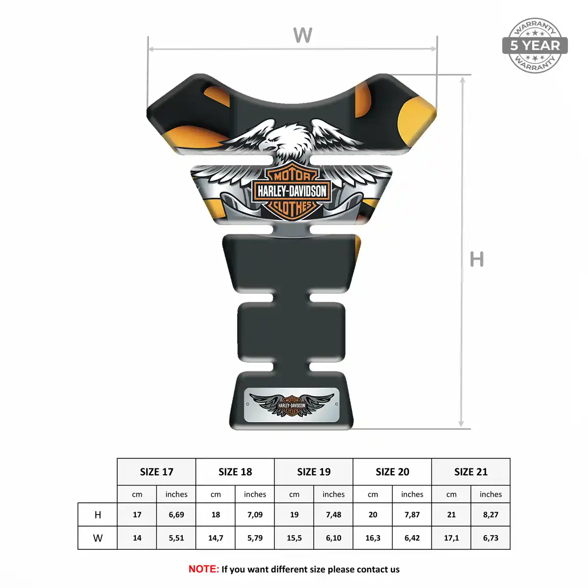 Harley Tank Guard Protector Motorcycle Prime Quality