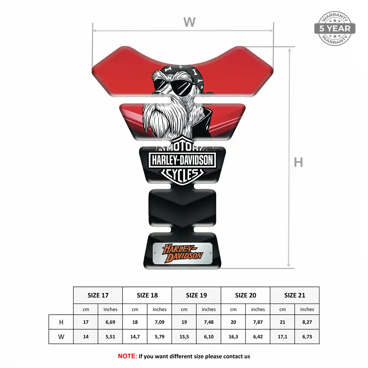Harley Tank Guard Protector Motorcycle Refined Design