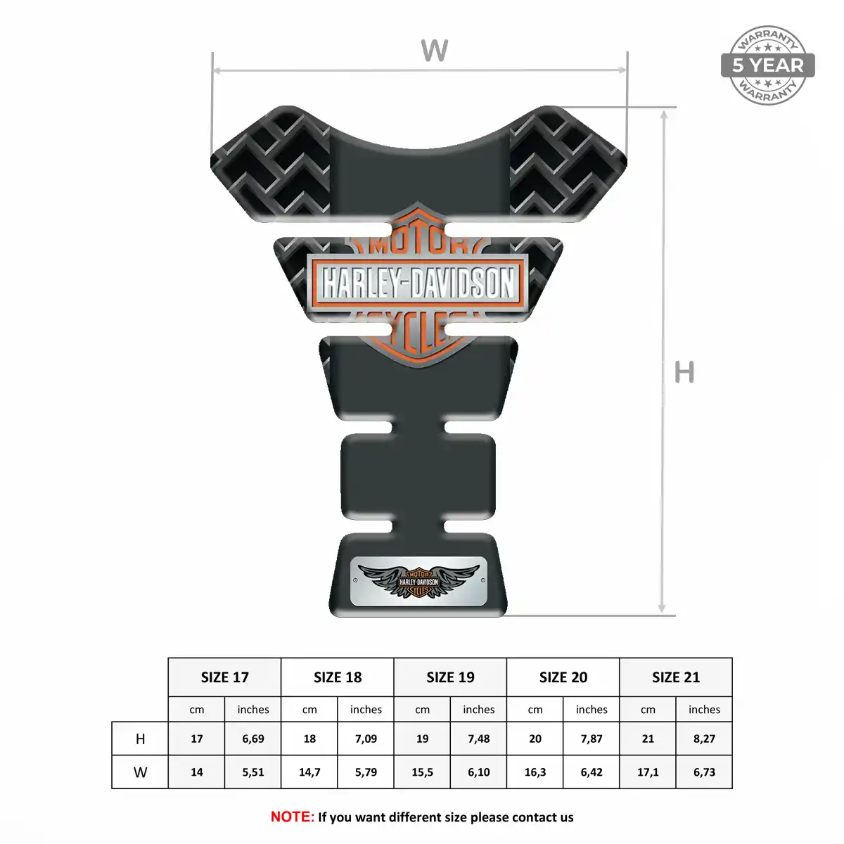 Harley Tank Guard Protector Motorcycle Superior Craft
