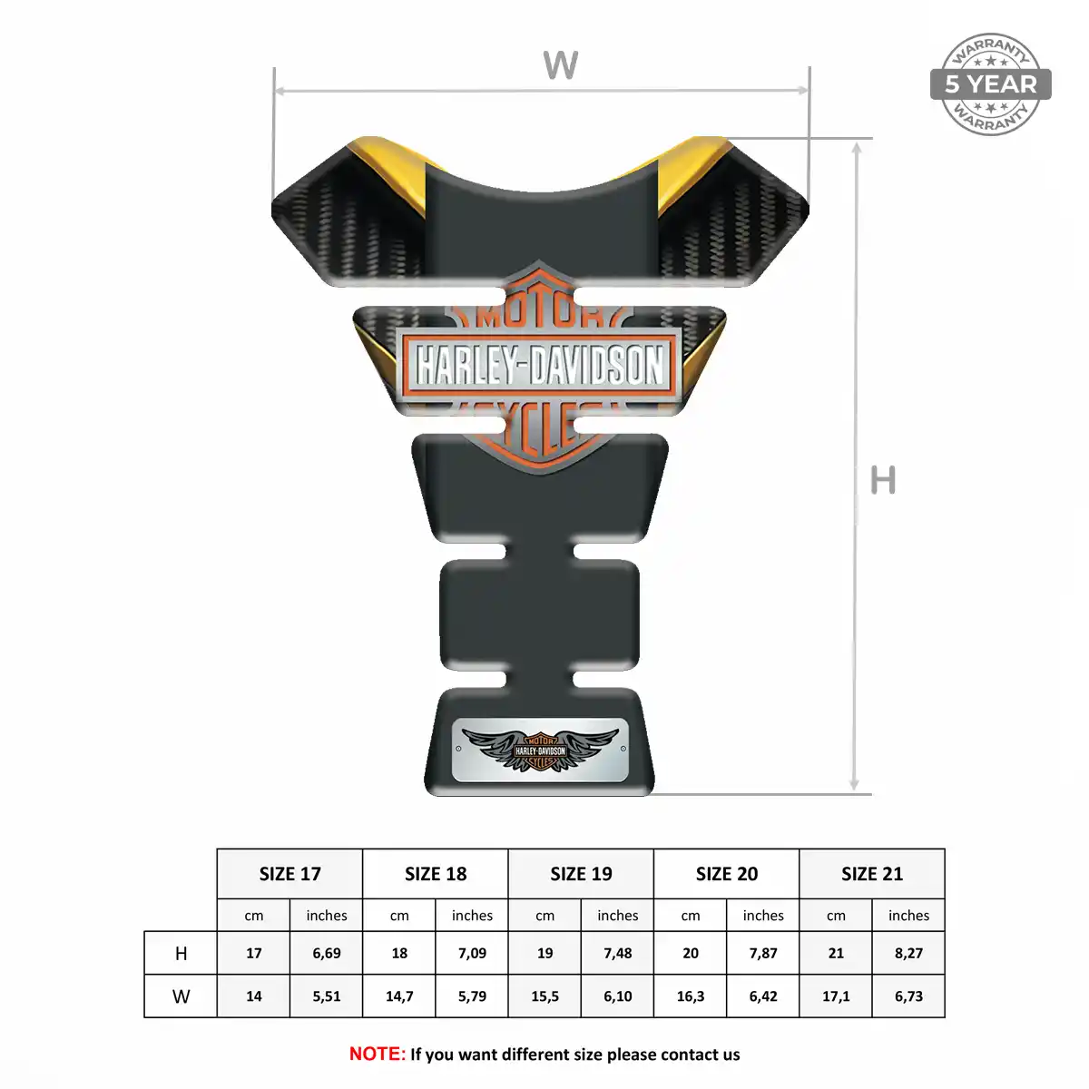 Harley Tank Guard Protector Signature Grade