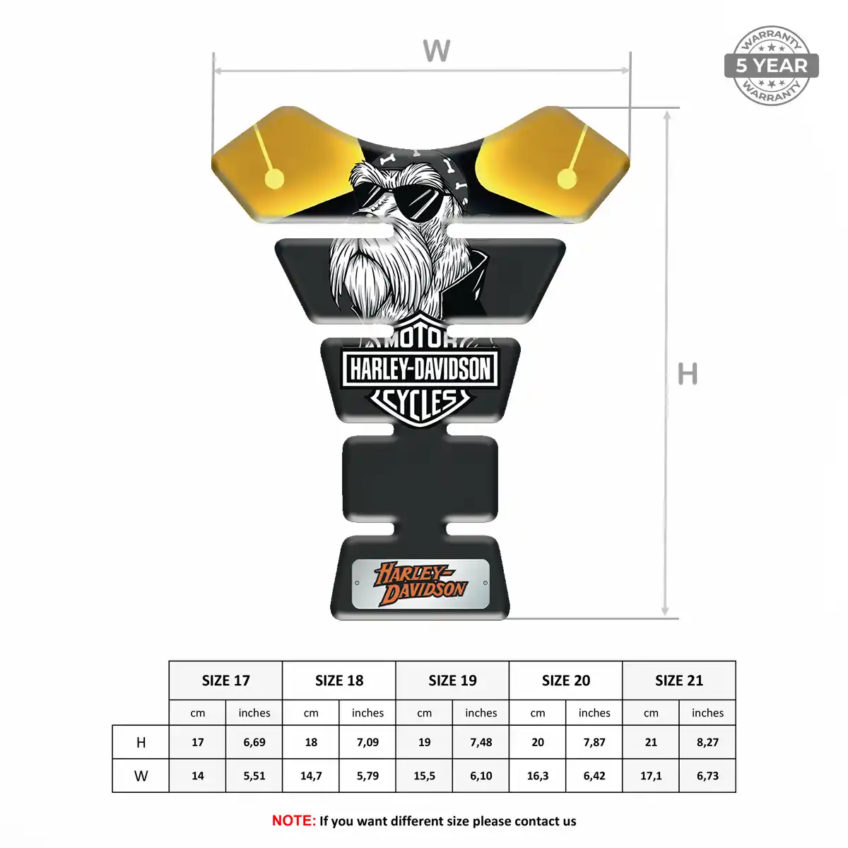 Harley Tank Guards Motorcycle Elite Finish