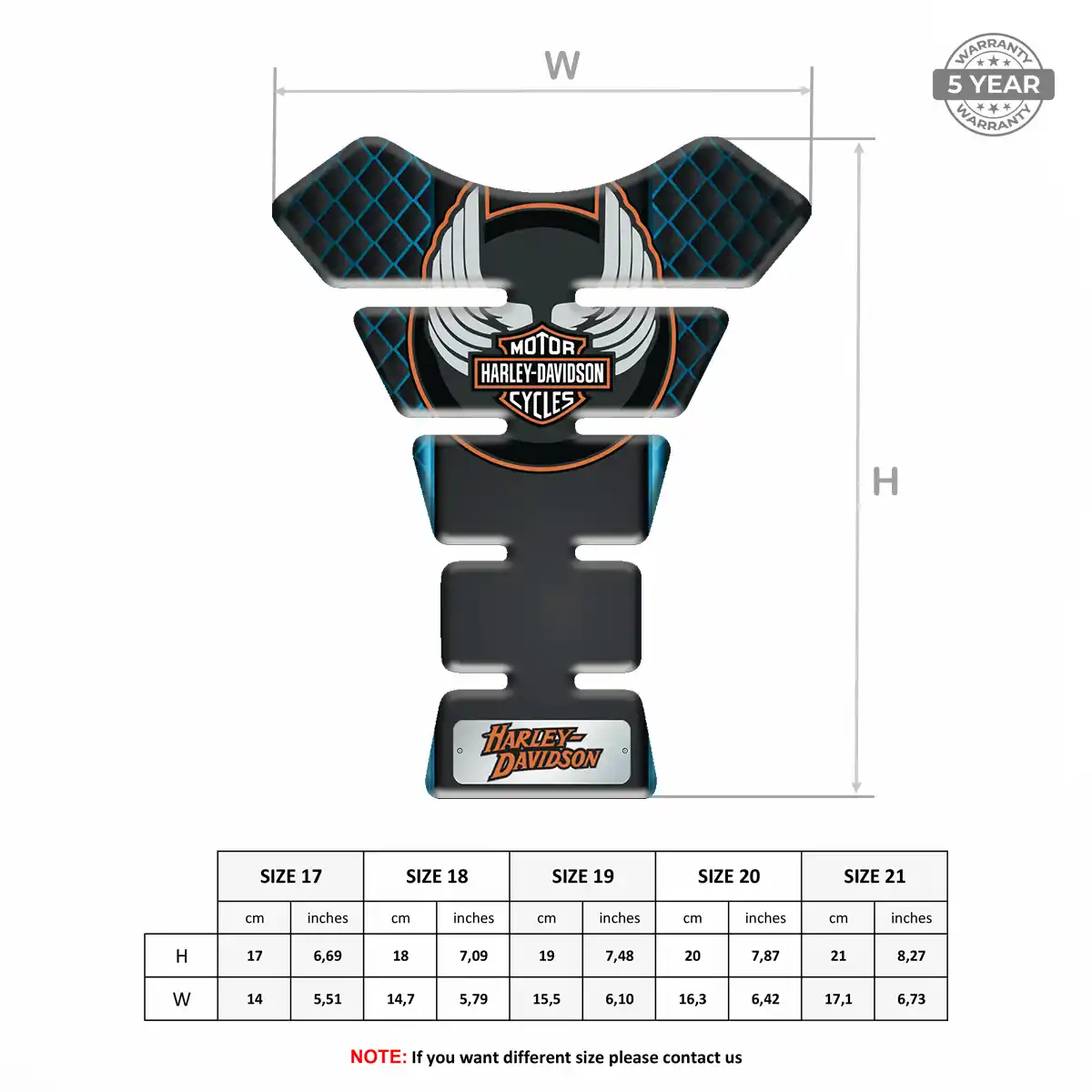 Harley Tank Guards Motorcycle Signature Grade