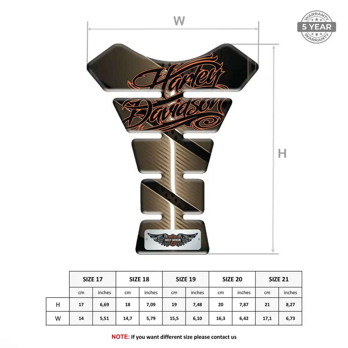 Harley Tank Knee Pad Prime Quality