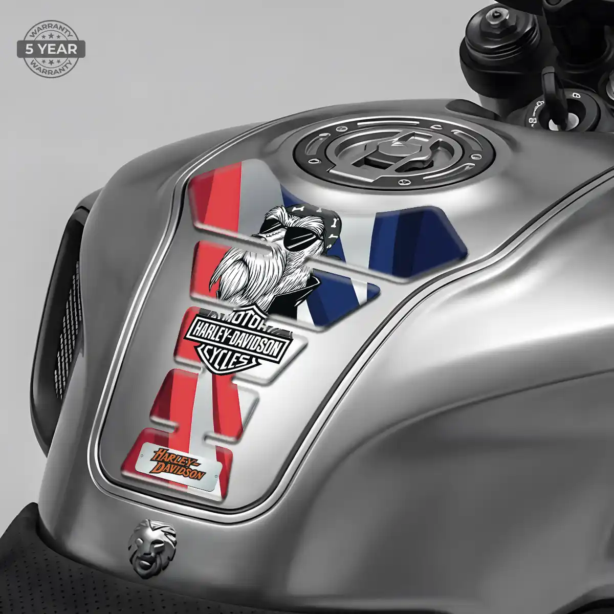 Harley Tank Pad Fuse Motorbike Elite Finish