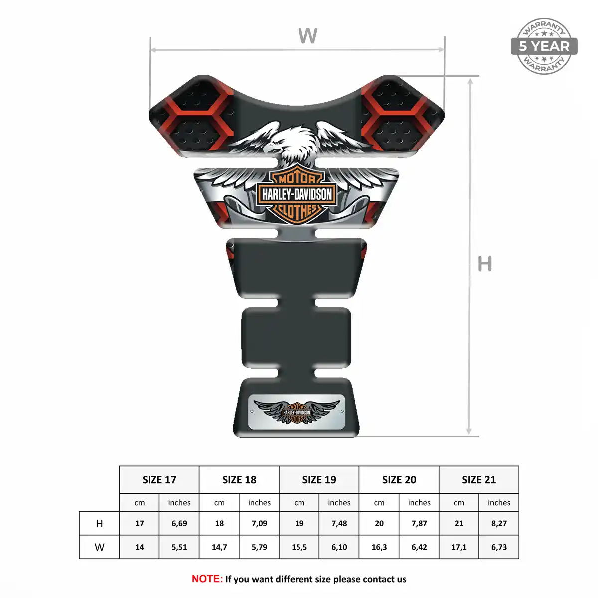 Harley Tank Pad Fuse Motorcycle Signature Grade